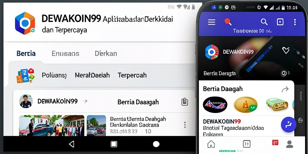 Antarmuka DEWAKOIN99 menampilkan berbagai berita daerah terkini.