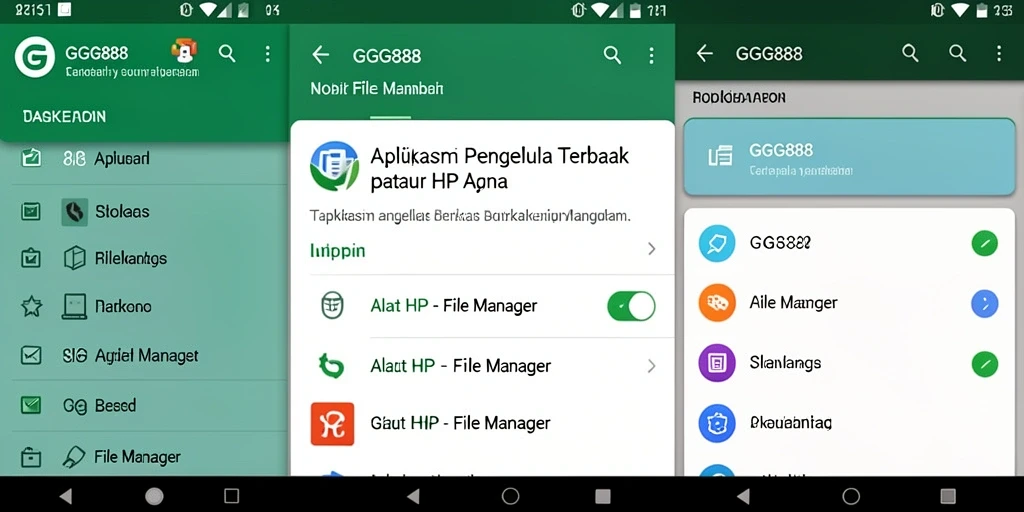 Tampilan antarmuka aplikasi File Manager GGG888 yang memudahkan pengelolaan berkas.