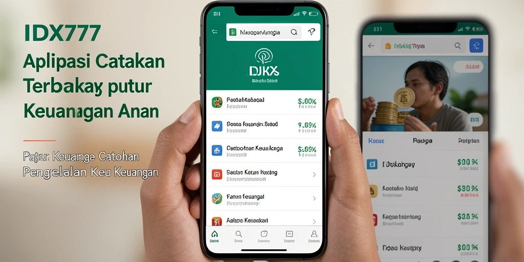 Tampilan utama IDX777 yang menampilkan catatan keuangan terorganisir.