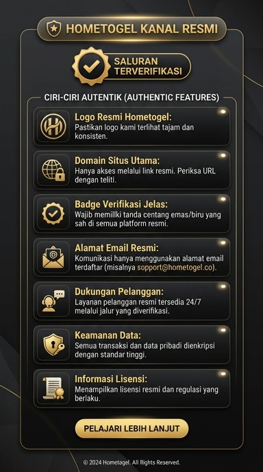 Tampilan kanal resmi hometogel